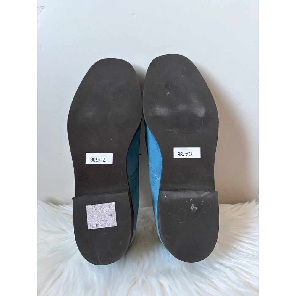 New Women’s Hush Puppies Blue Suede Oxford Dress Shoes Comfort Low Heel- Size 7M - Picture 5 of 6